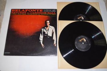 Harry Belafonte Returns to Carnegie Hall 2 LP Vinyl Record Set Odetta Makeba