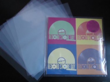 100 New 13" Plastic Album Sleeves for Double LP Jackets or 180g Vinyl Records 12