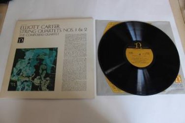 Elliott Carter String Quartets No 1 & 2 The Composers Quartet VG++ Vinyl Record