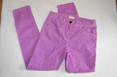 Girls size 8 Crewcuts J Crew Lilac Purple Skinny Corduroy Pants Spring Adjustabl