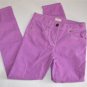 Girls size 8 Crewcuts J Crew Lilac Purple Skinny Corduroy Pants Spring Adjustabl