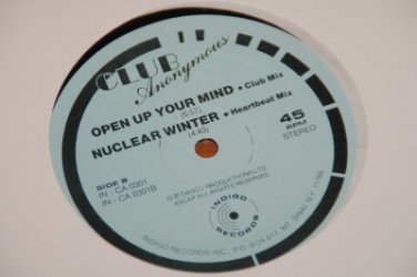 SEALED Club Anonymous Open Up Your Mind Nuclear Winter 12" Single Indigo Records