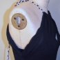 Womens size 4 Tocca Black Sleeveless Dress Braded