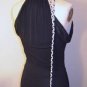 Womens size 4 Tocca Black Sleeveless Dress Braded