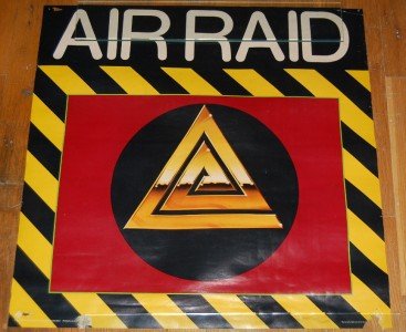 Vintage 1981 Air Raid Promo Music Store Poster Music Promotional Wall Decor