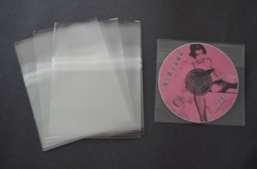 25 New Resealable Plastic CD Sleeves Organize Crystal Clear Disc Bags