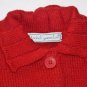 Girls size 3 Isabel Garreton Red Sweater Cardigan 2