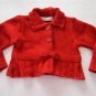 Girls size 3 Isabel Garreton Red Sweater Cardigan 2