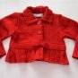 Girls size 3 Isabel Garreton Red Sweater Cardigan 2