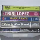 Lot 5 Latin Cassette Tapes Mario Lanza Trini Lopez Richie Alvarez Los Lobos