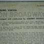 SEALED Vintage Living Voices on Broadway Vinyl Record RCA Camden
