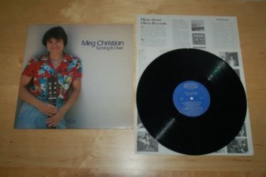 Rare Meg Christian Turning it Over Classical Guitar Vinyl Record Olivia Insert