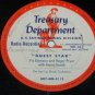 US Treasury Dept Radio Rise Stevens Transcription 16" inch record no. 35 36