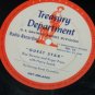 US Treasury Dept Radio Rise Stevens Transcription 16" inch record no. 35 36