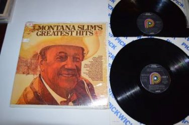 Montana Slim's Greatest Hits 2 LP Set VG++ to NM Vinyl Record Shrink