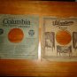 Lot 8 Vintage 10" Record Paper Sleeves Melotone Coral Conqueror Columbia Wards