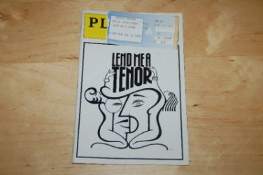 Lend Me a Tenor Broadway Playbill + Ticket Stub Tue Jul 11 1989