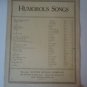 Vintage Humorous Songs The Man That Broke Bank at Monte Carlo Sheet Music