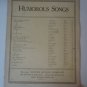 Vintage Humorous Songs The Man That Broke Bank at Monte Carlo Sheet Music