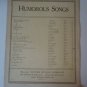 Vintage Humorous Songs The Man That Broke Bank at Monte Carlo Sheet Music