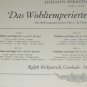 J S Bach Das Wohltemperierte Klavier 2 Ralph Kirkpatrick DGG NM M Vinyl Record