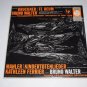 Bruckner Te Deum Bruno Walter Kindertotenlieder Philharmonic NY NM Vinyl Record
