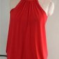 Womens M Fleurish Red Sleeveless Sexy Top