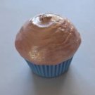 Handmade Pink Blue Cupcake Ornament Retro Bakery Decor Glittery Kitchen