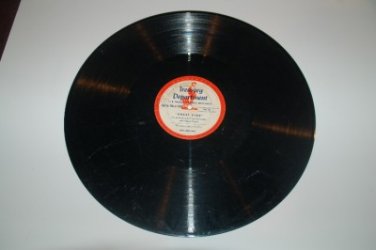 US Treasury Dept Radio Frank Sinatra Transcription 16" inch record 39 40