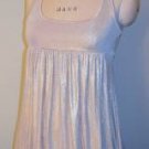 Womens S Juno New York NY Boutique Racerback Gold Metallic Party Dress
