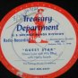 US Treasury Dept Radio Buddy Clark Transcription 16" inch record no. 45 46