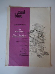 Vintage Cool Blue Louise Garrow Piano Solo Sheet Music