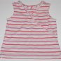Girls Hanna Andersson size 100 Pink Green Blue White Stripe Sleeveless Shirt