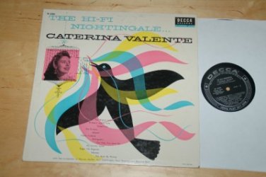 The Hi-fi Nightingale Caterina Valente Decca DL 8203 VG+++ Vinyl Record