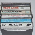 Lot 6 R&B Cassette Tapes Sly Family Stone Lionel Richie Cleo Laine Motown Harlem