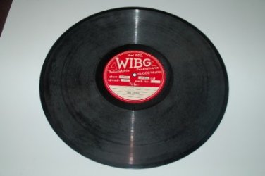 WIBG Philadelphia Book Offer Program Dick Mabry Transcription 16" inch Acetate