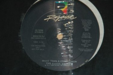 SEALED Vintage Clark Sisters More Than a Conqueror 12" Single Mint Vinyl Record
