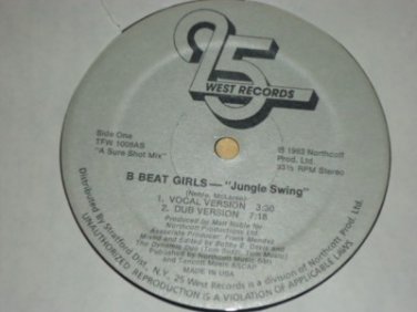 B Beat Girls Jungle Swing Electro Shrink 25 West  12" Single NM Vinyl Record
