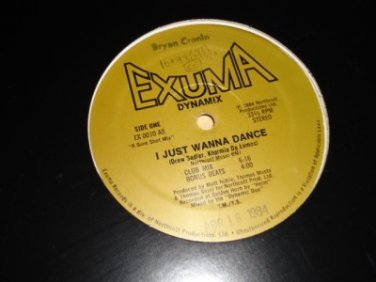 Rare Exuma Electro Dynamix I Just Wanna Dance VG++ 12" Vinyl Record Single