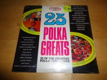 SEALED Vintage 25 Polka Greats Mint Unplayed Vinyl  K-Tel TV Special NC 420