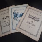 Lot 3 Edition Evans Piano Song Books Burgmuller Duvernoy Etudes 12 Streabbog