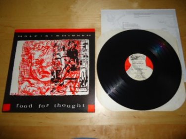 Half a Chicken Food For Thought VG++ NM Near Mint Vinyl Record + Lyric Insert