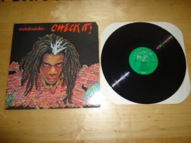 Mutabaruka Check It Alligator Al 8306 Near Mint NM Vinyl Record