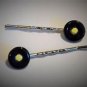 Set of 2 Handmade Vinyl Record Bobby Pins Retro Hair Clips