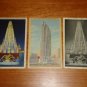 Lot 3 Vintage NYC RCA Building Rockefeller Center Wendell Macrae Postcards
