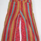 Girls size 4 Le Fromage et L'orange Boutique Colorful Striped Wide Leg Pants