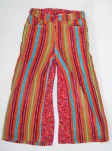 Girls size 4 Le Fromage et L'orange Boutique Colorful Striped Wide Leg Pants
