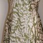 Womens 8P 8 Petite Donna Rico Green Silk Halter Top Dress