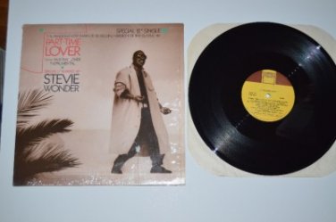 Stevie Wonder Part Time Lover 12" Single 8:20 Version Instrumental Vinyl Record