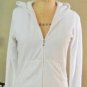 Lot 2 Womens size L Juicy Couture Terry Track Jackets White Turquoise Light Blue